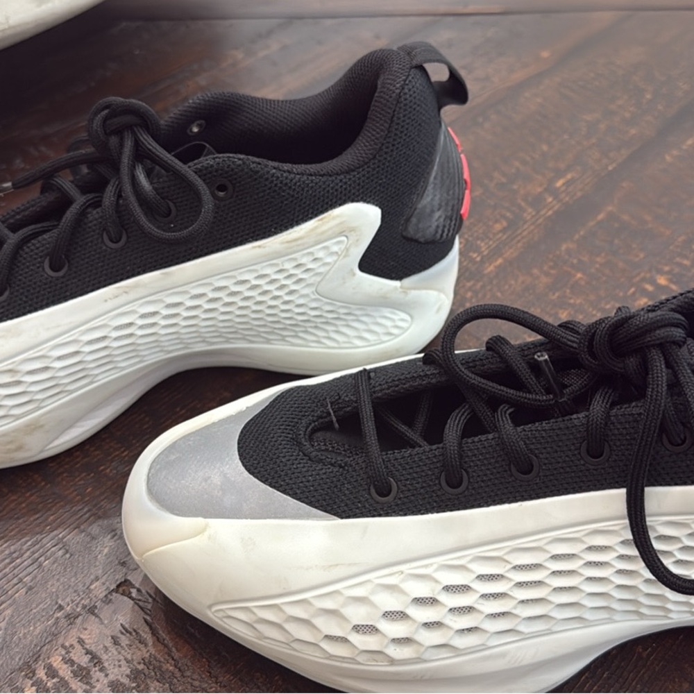 Anthony Edward’s Adidas Black and White Basketball Sneakers